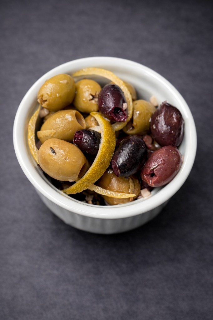 Marinated olives