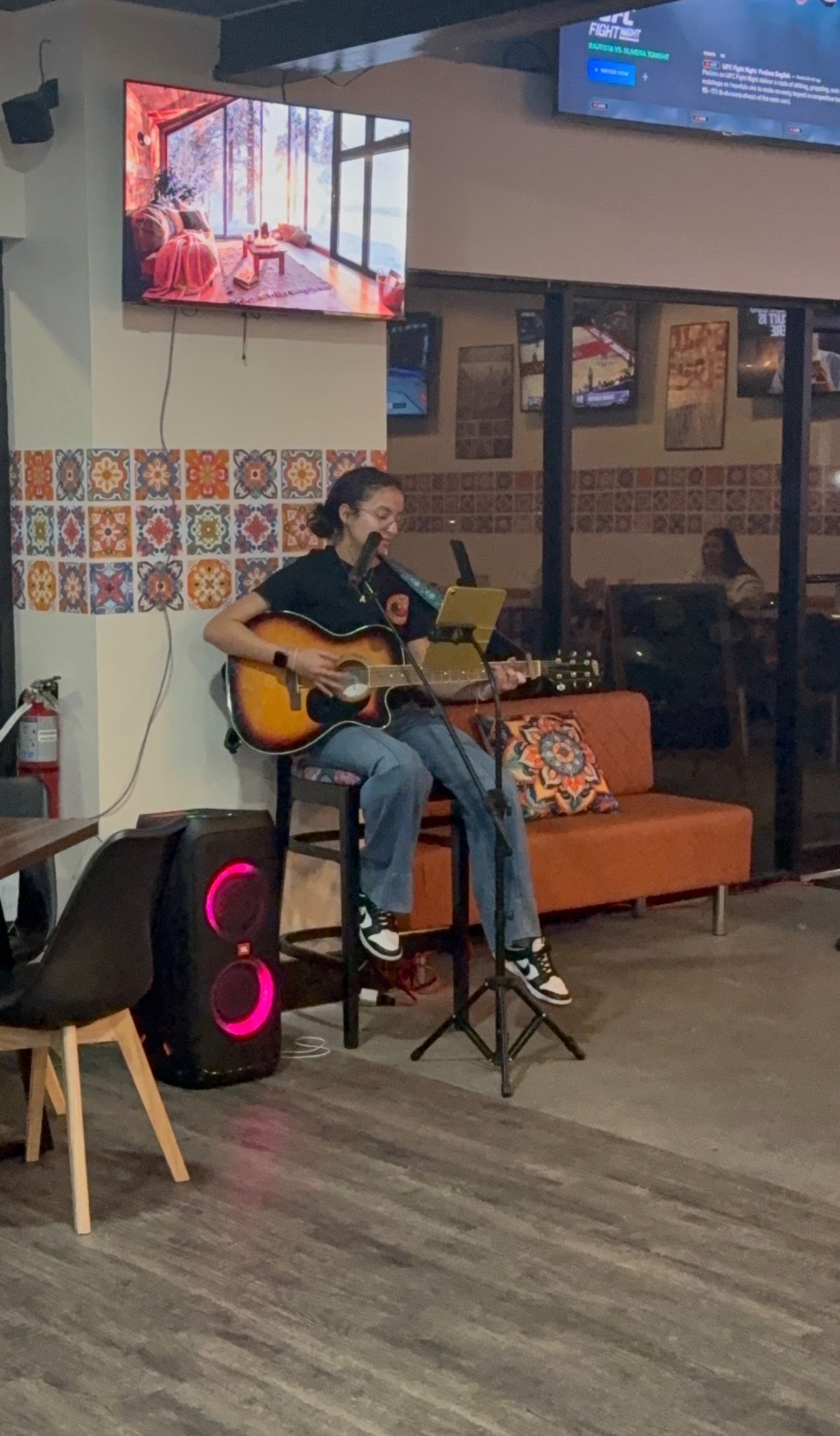 Singer-guitarist at Bar-Celona